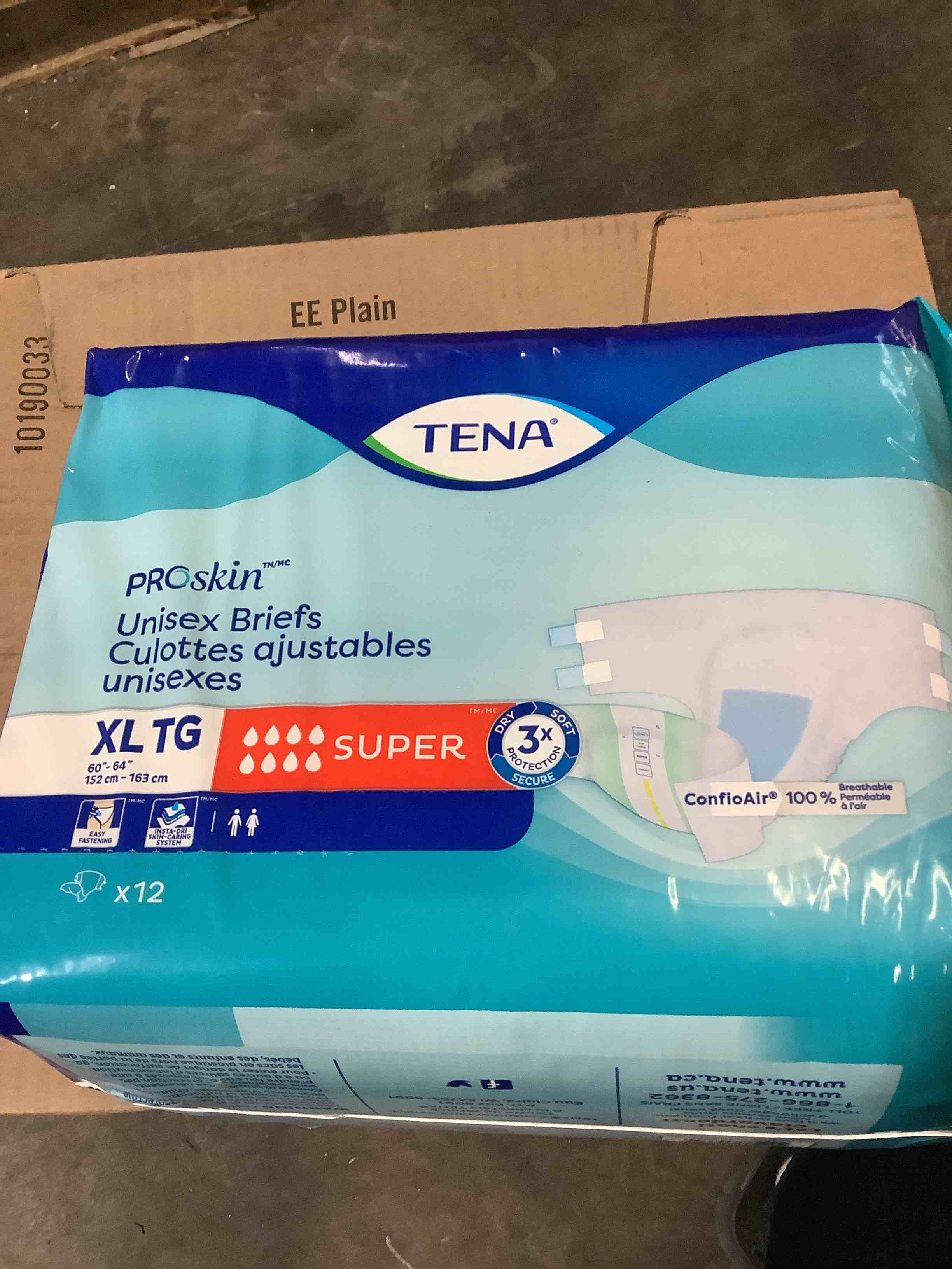 Tena ProSkin Unisex Incontinence Adult Diapers  Maximum Absorbency  XLarge  12 Count
