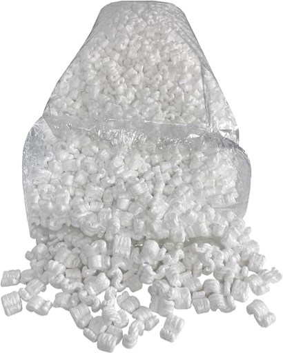 UBMOVE Moving Packing Peanuts 3.5 cu. ft. (22.5 Gallons) S-Shaped Popcorn Cushion for Shipping (White)