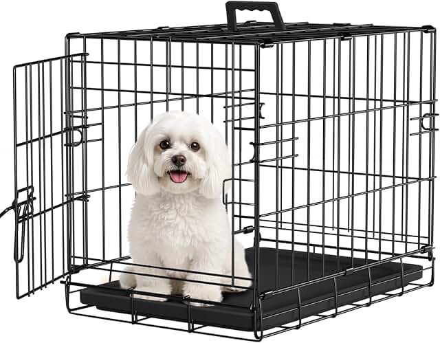 MidWest Double Door iCrate Metal Dog Crate  18
