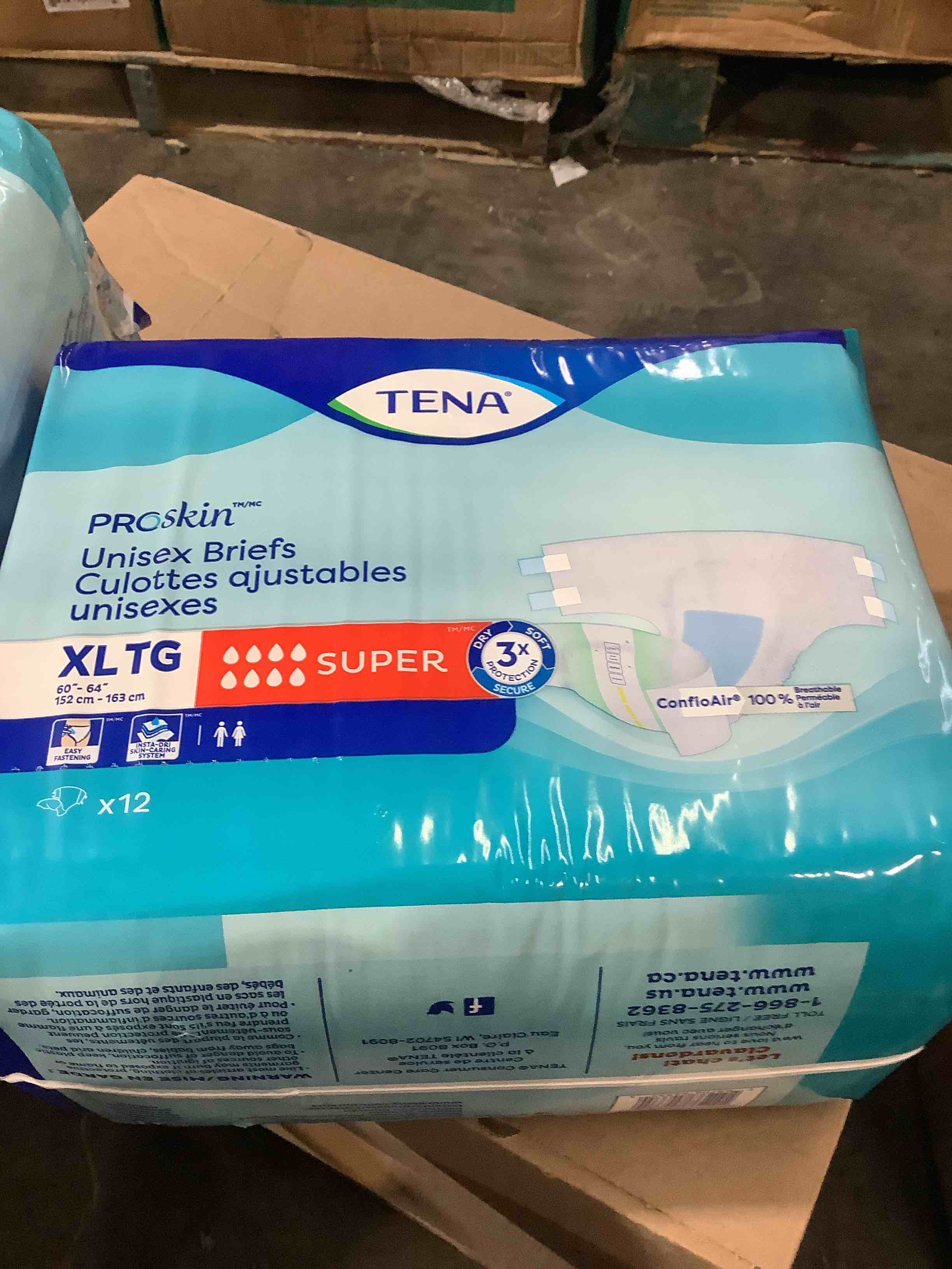 Tena ProSkin Unisex Incontinence Adult Diapers  Maximum Absorbency  XLarge  12 Count