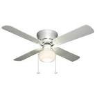 Harbor Breeze 42 in WHITE Flush Mount Indoor Ceiling Fan with Light Kit ARMITAGE