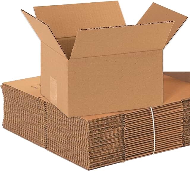 10” x 8” x 6” cardboard boxes