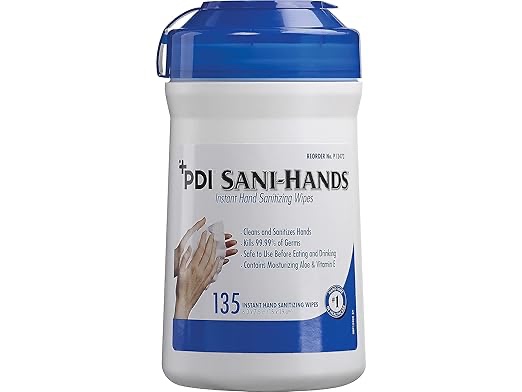 PDI Sammy hands, 135 wipes, instant hand, sanitizing wipes