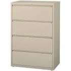 4 Drawer Vertical metal Beige Filing Cabinet