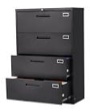 4 Drawer Vertical metal Black Filing Cabinet