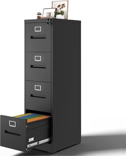 4 Drawer Vertical Metal Filing Cabinet