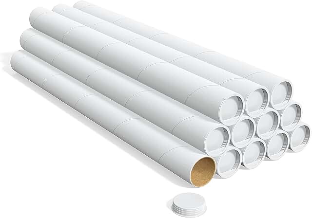 Crownhill Packaging 2” x 25” White Tubes