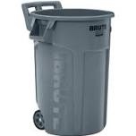 Rubbermaid BRUTE Resin Trash Can 44 Gallons Gray (2131929)