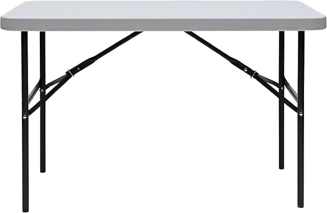 Quill Brand Folding Table, 48L x 24W, Gray Granite (79203/54406), Grey