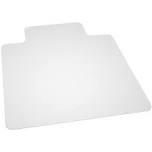 36" x 48" Rectangular Hard Floor Chair Mat with Lip - Clear