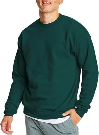 JOYSPUN COZY LOUNGE COLLECTION DEEP GREEN FOREST SWEATSHIRT SIZE LARGE