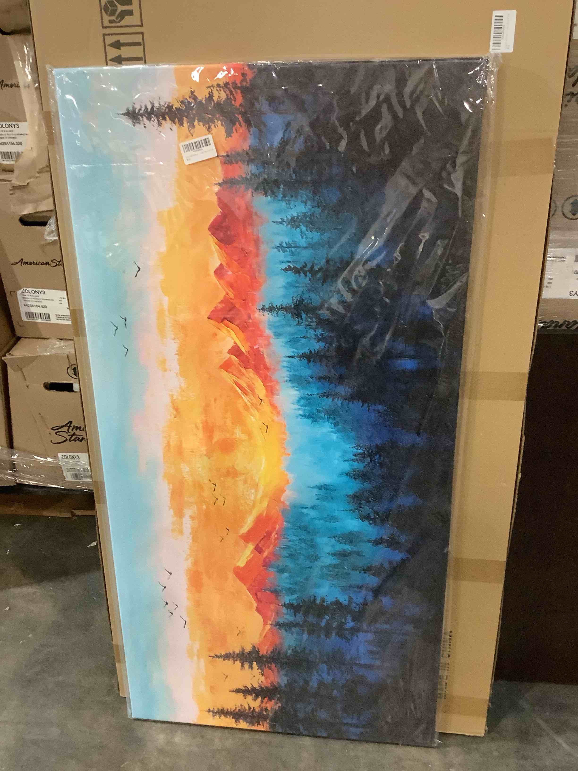 Canvas wall art decor, 24” x 48”