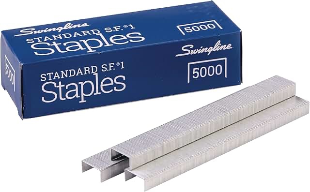 Swingline Standard Staples 1/4 Length 210 Per Strip 5 000 Per Box, 10 count