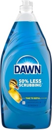 Dawn Ultra Dishwashing Liquid Dish Soap, Original Scent, Dish Soap Liquid, Dish Detergent Liquid, 38 fl oz, some leakage