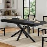 Averni extendable dining table with storage box for 6 to 8 seats