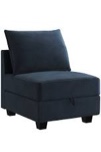 Poshko Velvet Slipper Chair