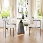 Chantelle 19.3” H Tufted upholstered metal side chairs set of four