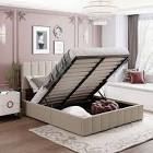  Braya Hydrautic lift up storage upholstered platform bed