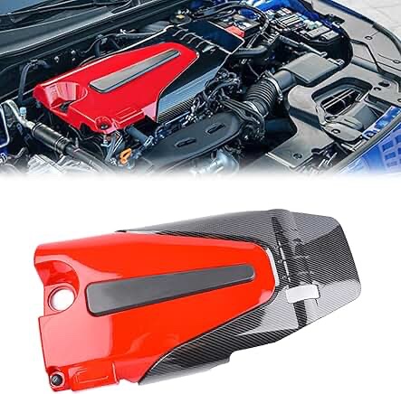 Type R style engine valve cover bonnet hood compatible with 10th GEN Honda Civic 2016 Dash 2021