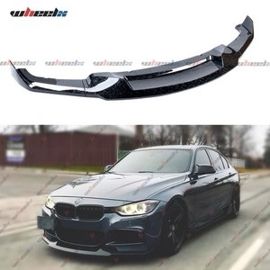 M sport carbon look mad style front bumper lip splitter for 2012 to 2018, BMW F30 and F 31