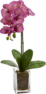 24" Orchid Phalaenopsis Artificial Arrangement in Vase