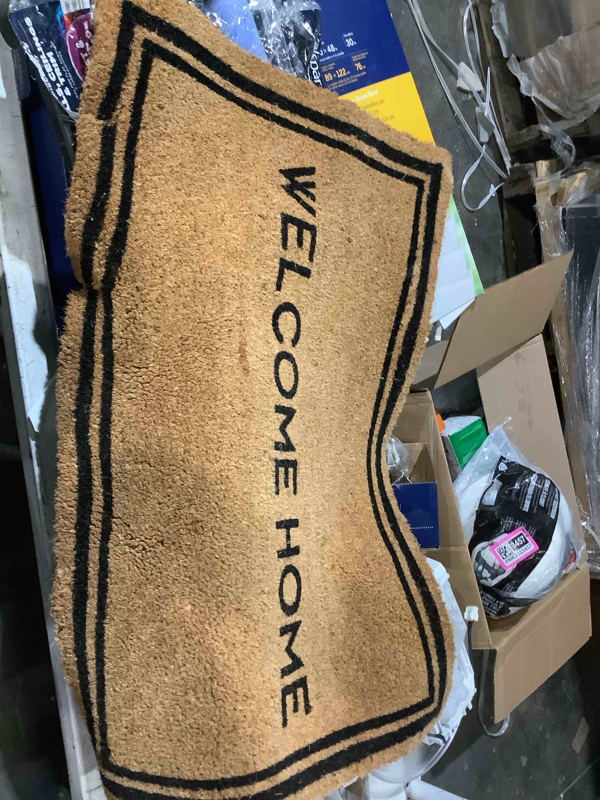 Welcome Home course hair welcome mat