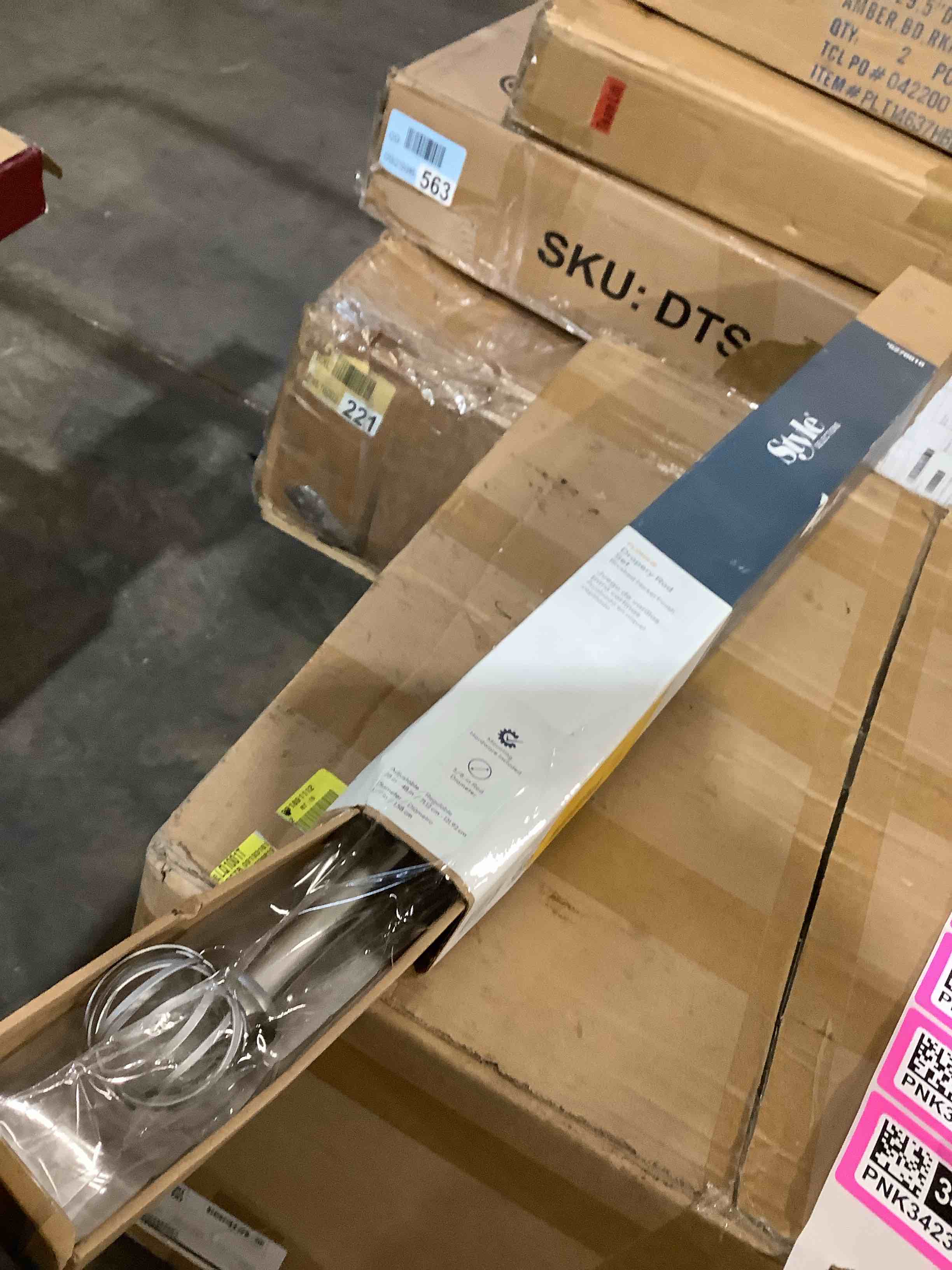 Style chlorine, drapery rod set brush nickel finish