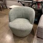 Hadriel Small Swivel chair full assembled Boucle upholstered fabric