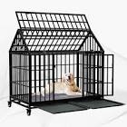 54/48” heavy duty, dog crate large dog crate strong metal dog kennel