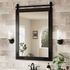 Bruneian Rustic Farmhouse Solid Wood Frame Accent Mirror