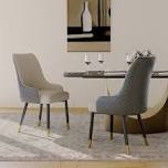 Silva modern faux leather dining chair, middle legs, density sponge