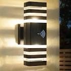 13.39” aluminum outdoor wall light dust to Dawn