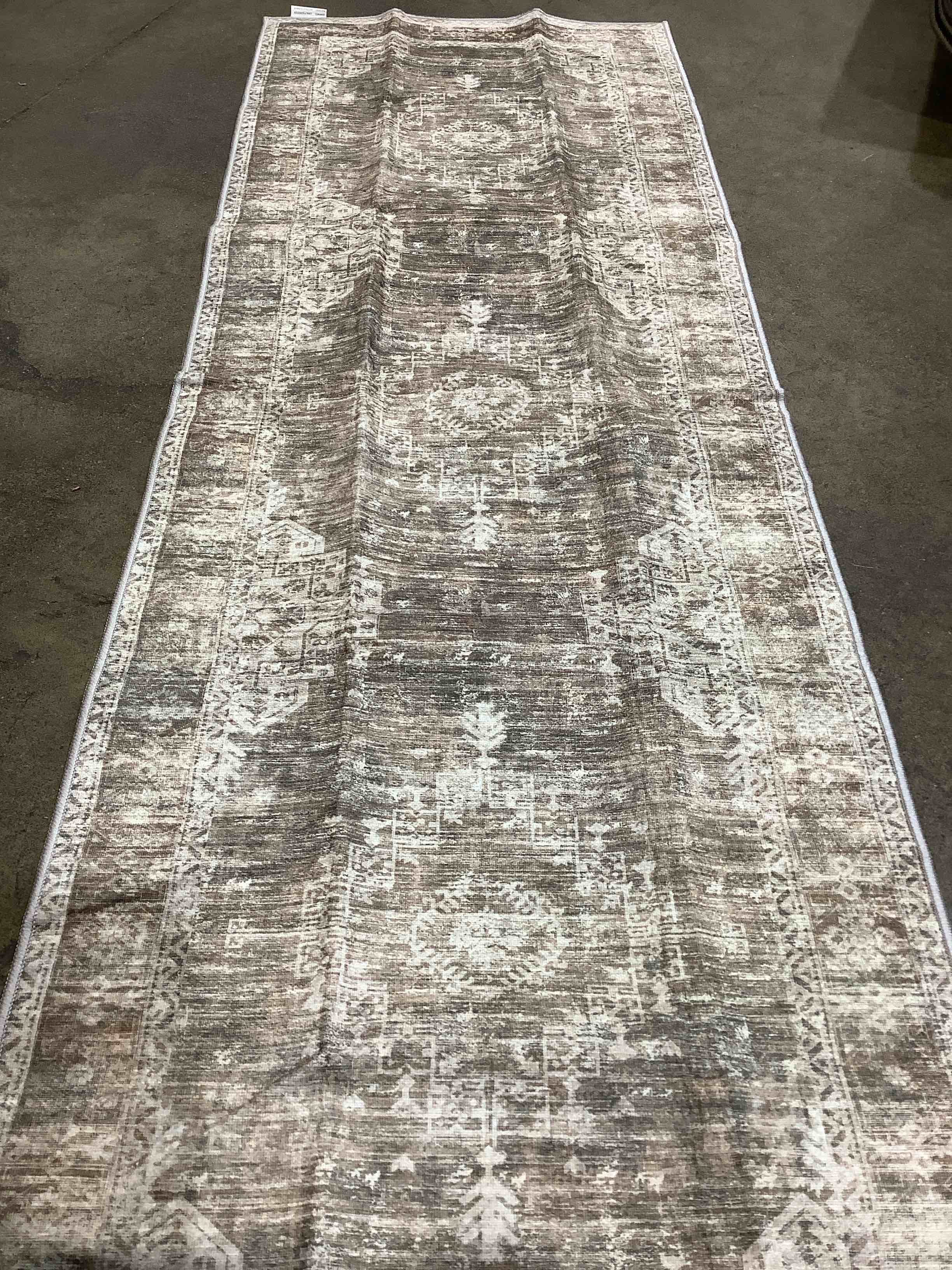 Indoor washable decorative runner rug, 23” x 6’