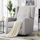 Saidee Manual swivel rocker, recliner, chair, large glider, recliner, gray, incomplete 