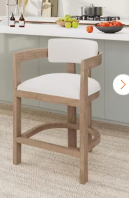 Evesham 26” Wood upholster barstool Counter stools in 771P197021B