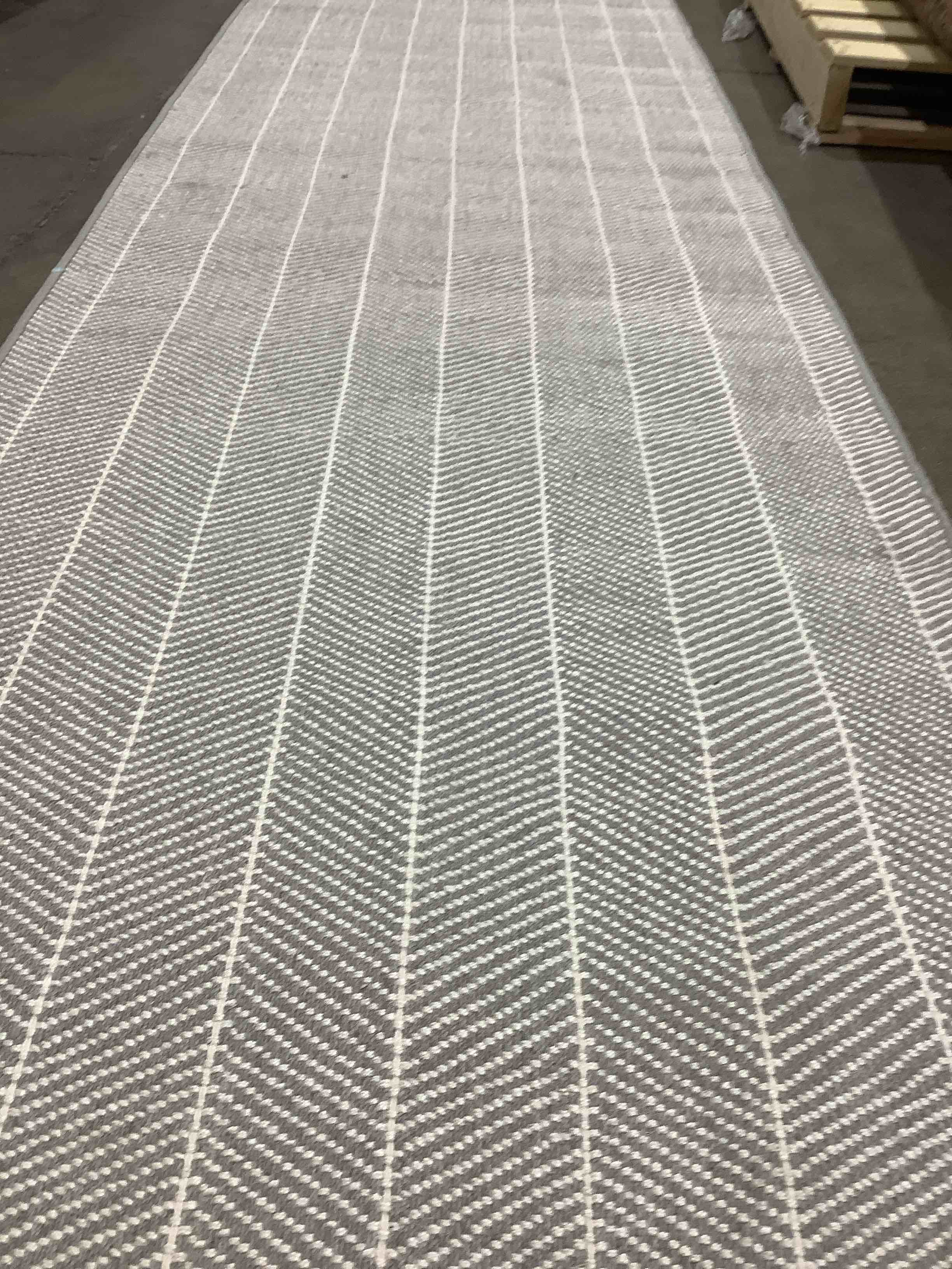 Safavids Home Ivory Runner, 31” wide x 12’ long