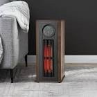 Members, Mark infrared wood tower heater dark walnut