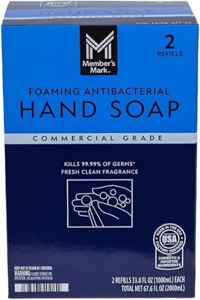 Members, Mark, foaming, antibacterial, hand soap, two pack