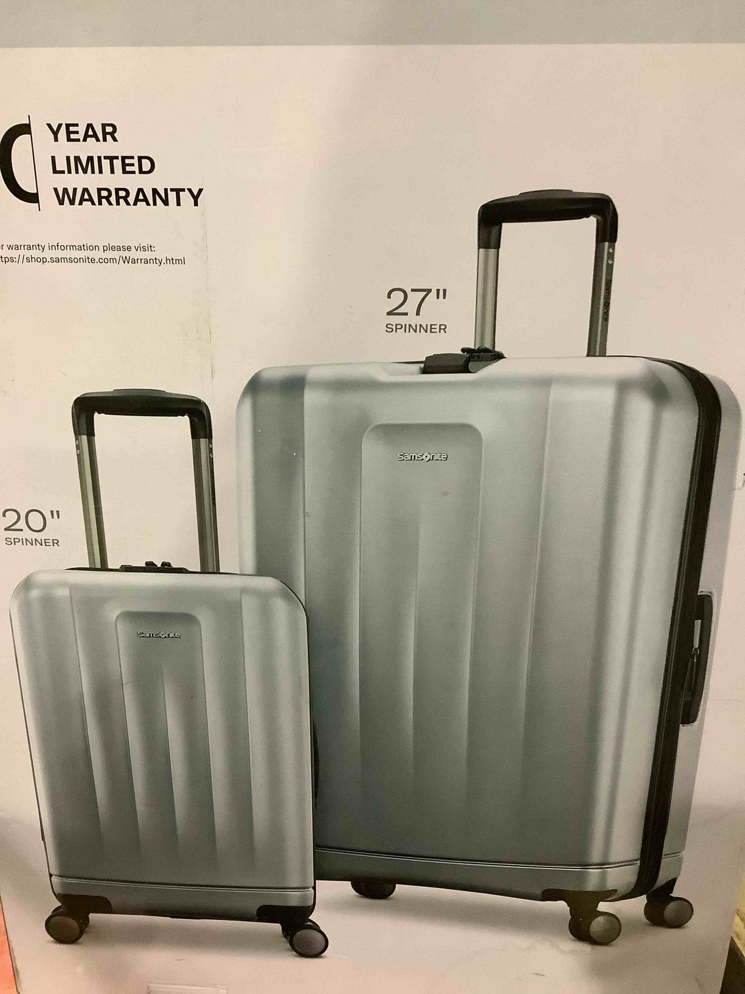 Samsonite 2 piece Hardside Luggage Set, 20” and 27”