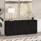 Alston 68” wide rectangular buffet table in black grain finish