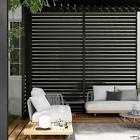111s fixed aluminum shutter walls 1/3” x 13’, charcoal, paragon accessory