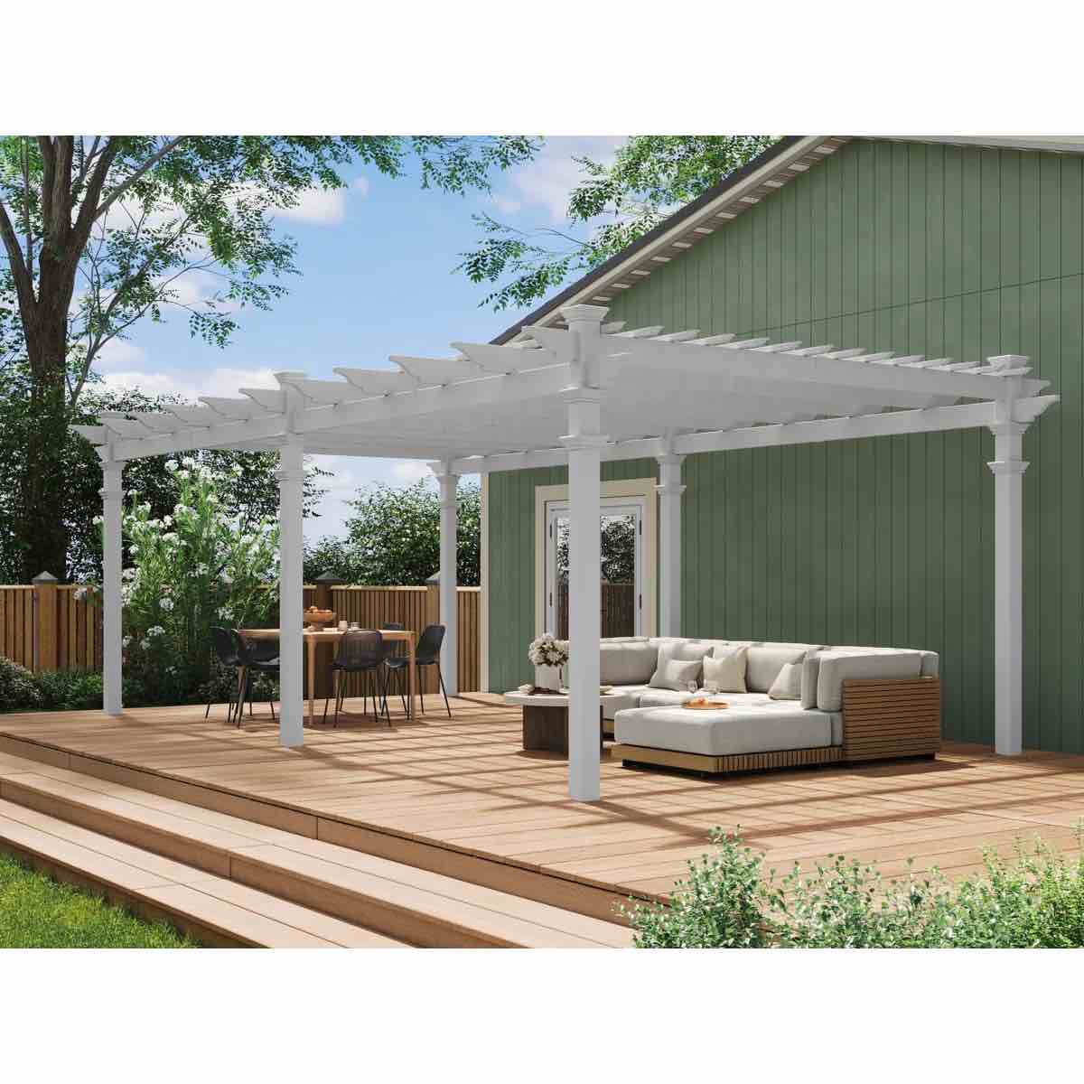 (incomplete 1 box only ) Coppell Vinyl Pergola