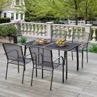 incomplete box 1 only)Armentrout Rectangular 4 - Person 51" Long Metal Patio Dining Set