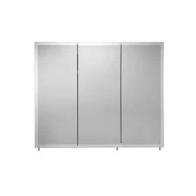 Croydex 36-Inches x 30-Inches Surface Mount White Mirrored Rectangle Medicine Cabinet
