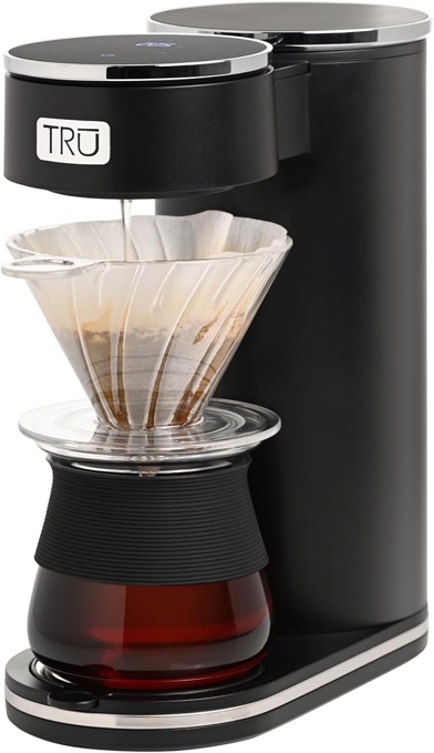 TRU Pour Over Coffee Maker, Black