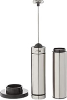 AdHoc Rapido Milk and Sauce Frother - Battery Operated Handheld Milk Frother - Mini Electric Whisk and Frother for Milkshakes, Cocktails, Sauces, Coffee Drinks, and Soups - Stainless Steel, 8.25"