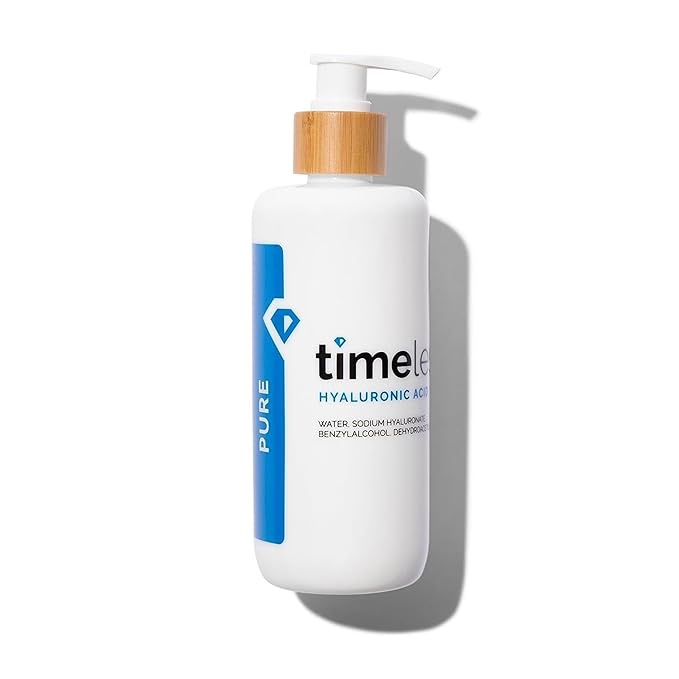 Timeless Skin Care Hyaluronic Acid 100% Pure Serum - Hydrating Face Serum for Personal Care - Fragrance-Free Hyaluronic Acid Serum for Skin Care - 8 Fl Oz