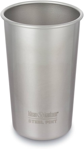 Klean Kanteen Single Wall Stainless Steel Cups, Pint Glasses in 10oz, 4 pack