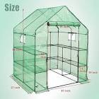 HDYR18  Roll over image to zoom in                  4+    4 VIDEOS SUNGIFT Walk-in Greenhouse for Outdoors, 57x61x80 Inch Large Greenhouse, 3 Tiers 10 Shelves Mini Green House Kit with Observation Windows Roll-up Door Zipper, Plant Garden Hot House for Herbs, Flowers