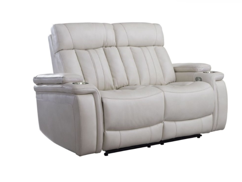 ( incomplete missing 2 boxes ) Parker Living Royce Power Loveseat in Fantom Ivory